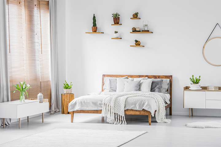 Declutter for your peace of mind and your bedroom will look peaceful like this one