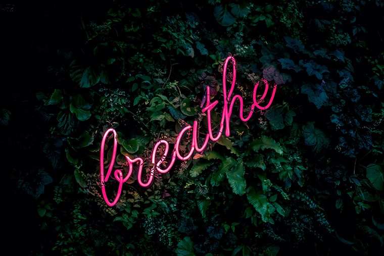 "Breathe" - Focus on your breathing as a way to help you fall asleep