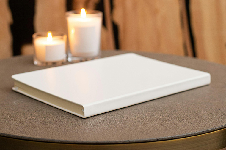 A blank journal to get started with gratitude journaling. 